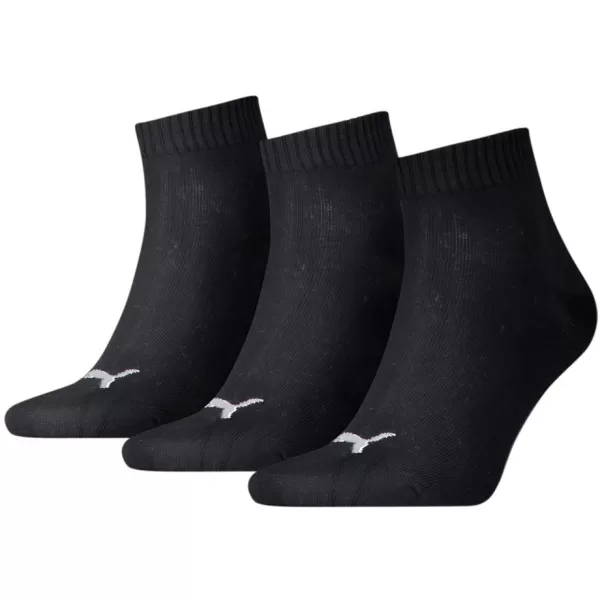  Ponožky PUMA QUARTER PLAIN 3P čierna 