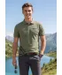 Pánske tričko s golierom ALTISPORT ALM013203 KAKI