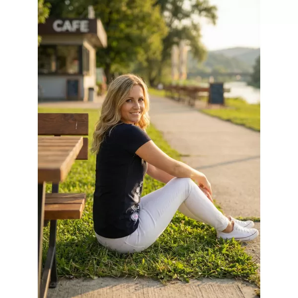  Dámske tričko ALTISPORT ALW055122 NÁMORNÁ MODRÁ 