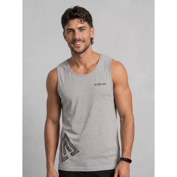  Pánske tielko ALTISPORT ALM013142 TMAVOSIVÝ MELÍR 
