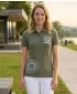 Dámske tričko s golierikom ALTISPORT ALW024210 KHAKI