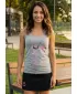 Dámske tielko ALTISPORT CARRYOVER ALW043136 TMAVOSIVÝ MELÍR