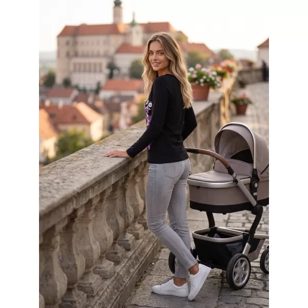  Dámske tričko s dlhým rukávom ALTISPORT CARRYOVER ALW029169 ČIERNA RUŽOVÁ 