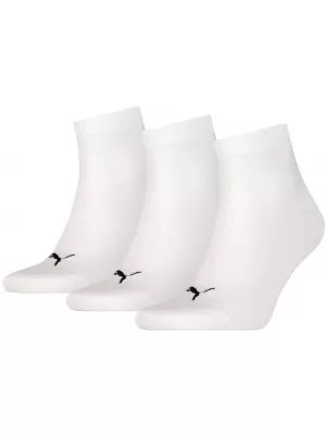 Ponožky PUMA QUARTER PLAIN 3P biela