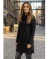Dámska predĺžená mikina KIXMI LUCKY ČIERNA