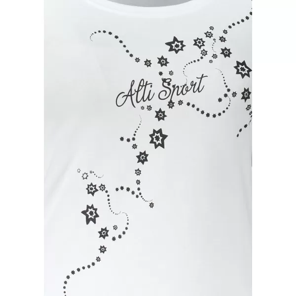  Dámske tričko s dlhým rukávom ALTISPORT CARRYOVER ALW009169 BIELA 
