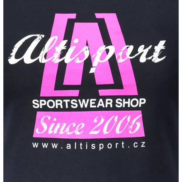  Dámske tričko ALTISPORT ALW047122 NÁMORNÍCKA MODRÁ/RUŽOVÁ 