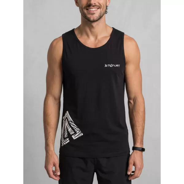  Pánske tielko ALTISPORT ALM013142 ČIERNA 