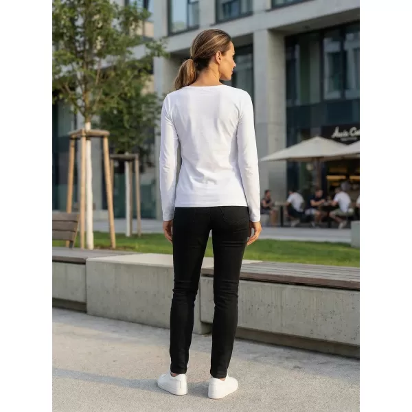  Dámske tričko s dlhým rukávom ALTISPORT CARRYOVER ALW009169 BIELA 