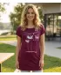 Dámské prodloužené triko ALTISPORT CARRYOVER ALW043123 FUCHSIOVÁ