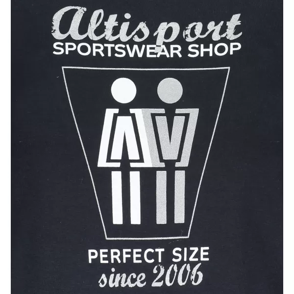  Dámske tričko ALTISPORT ALW049122 NÁMORNÁ MODRÁ / STRIEBORNÁ 