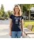 Dámske tričko ALTISPORT ALW049122 NÁMORNÁ MODRÁ / STRIEBORNÁ