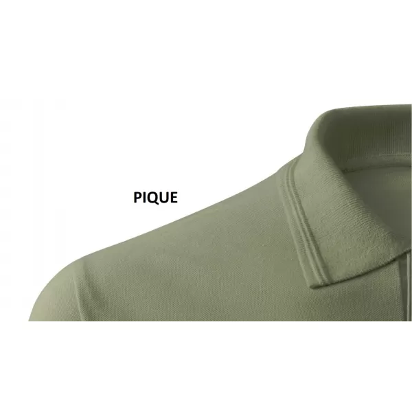  Pánske tričko s golierom ALTISPORT ALM013203 KAKI 