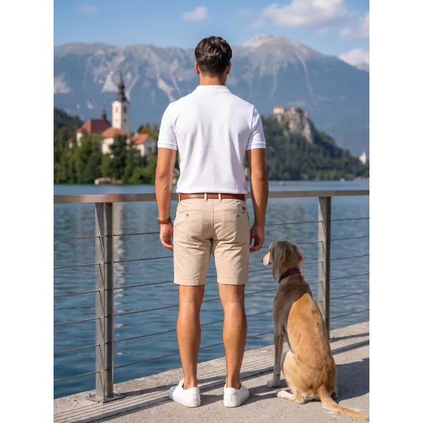  Pánske tričko s golierom ALTISPORT ALM013203 BIELA 