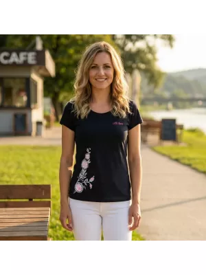 Dámske tričko ALTISPORT ALW055122 NÁMORNÁ MODRÁ