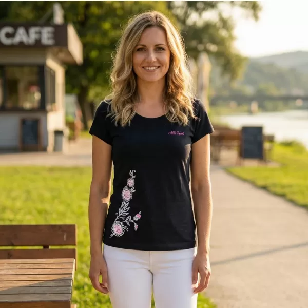  Dámske tričko ALTISPORT ALW055122 NÁMORNÁ MODRÁ 