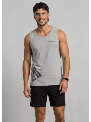 Pánske tielko ALTISPORT ALM013142 TMAVOSIVÝ MELÍR