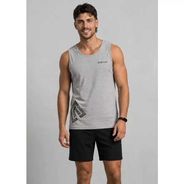  Pánske tielko ALTISPORT ALM013142 TMAVOSIVÝ MELÍR 