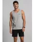 Pánske tielko ALTISPORT ALM013142 TMAVOSIVÝ MELÍR