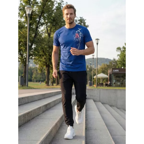  Pánske funkčné tričko ALTISPORT CARRYOVER ALM027124 KRÁĽOVSKÁ MODRÁ 