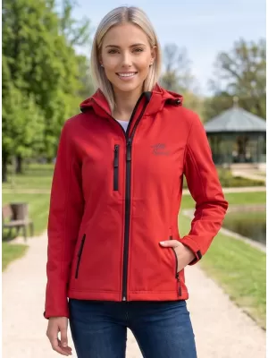 Dámska softshellová bunda ALTISPORT ALW056521 ČERVENÁ