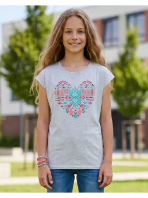Dievčenské tričko s krátkym rukávom SAM 73 FREYA GT 550 sivá