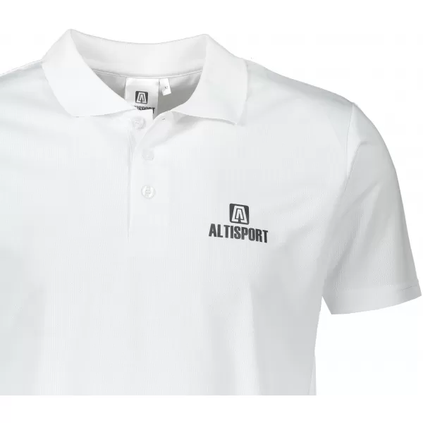  Pánske funkčné tričko s golierikom ALTISPORT ALM006217 BIELA 