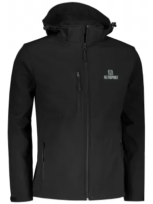 Pánska softshellová bunda ALTISPORT ALM006522 ČIERNA