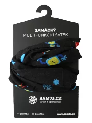 Chlapčenská multifunkčná šatka SAM 73 BENNY UN 106 čierna