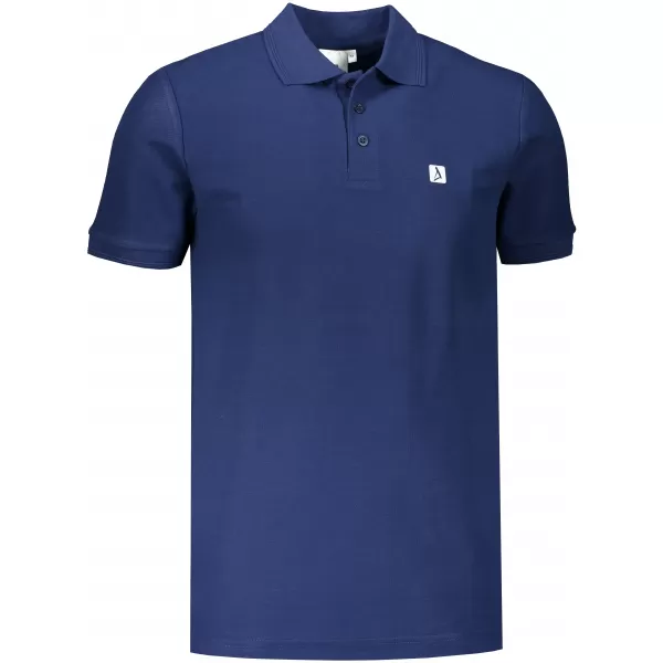  Pánske tričko s golierom ALTISPORT CARRYOVER ALM065203 POLNOČNÁ MODRÁ 