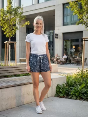 Dámske šortky ALTISPORT BARBA LPAT512 TMAVO MODRÁ