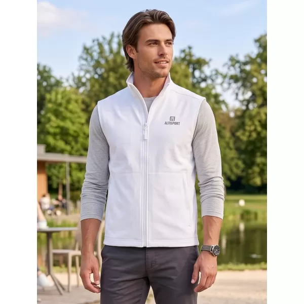  Pánska softshellová vesta ALTISPORT ALM006517 BIELA 
