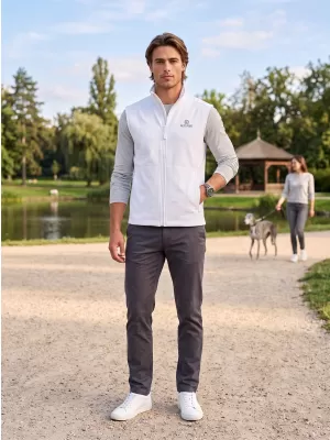 Pánska softshellová vesta ALTISPORT ALM006517 BIELA