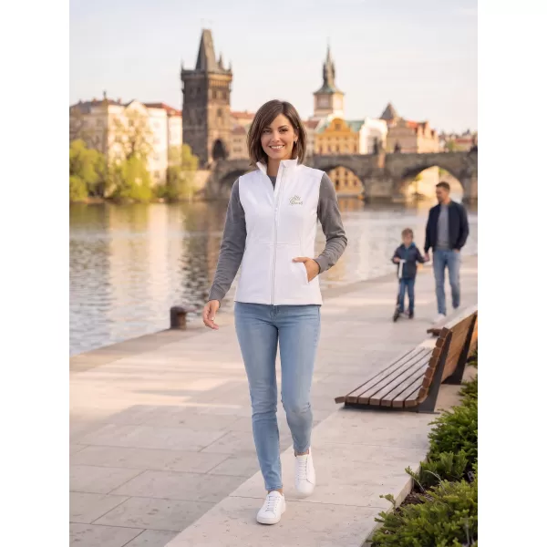  Dámska softshellová vesta ALTISPORT ALW056516 BIELA 