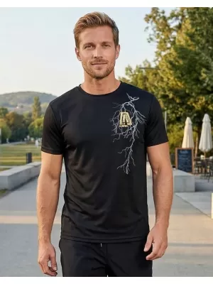 Pánske funkčné tričko ALTISPORT CARRYOVER ALM027124 ČIERNA