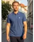 Pánske tričko s golierom ALTISPORT CARRYOVER ALM065203 POLNOČNÁ MODRÁ