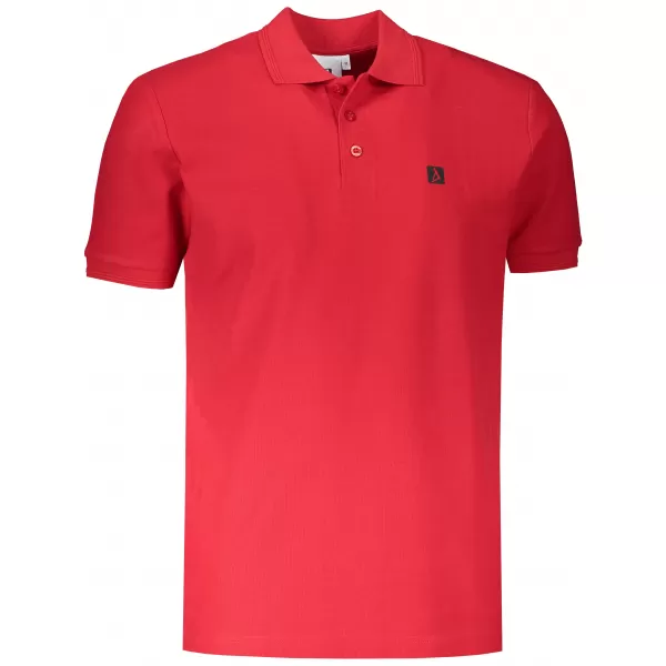  Pánske tričko s golierom ALTISPORT CARRYOVER ALM065203 ČERVENÁ 