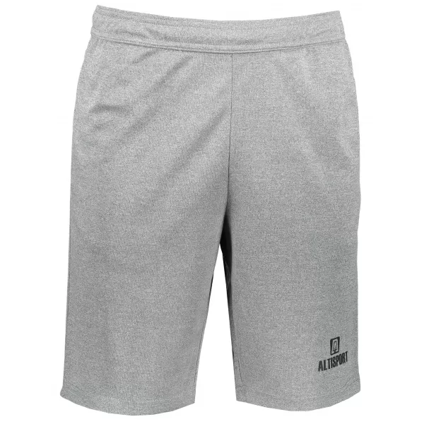  Pánske šortky ALTISPORT ALM006612 TMAVO ŠEDÝ MELÍR 