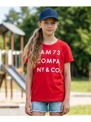 Dievčenské tričko s krátkym rukávom SAM 73 MELANIE GT 551 červená