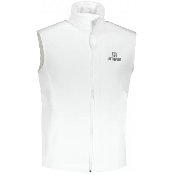  Pánska softshellová vesta ALTISPORT ALM006517 BIELA 