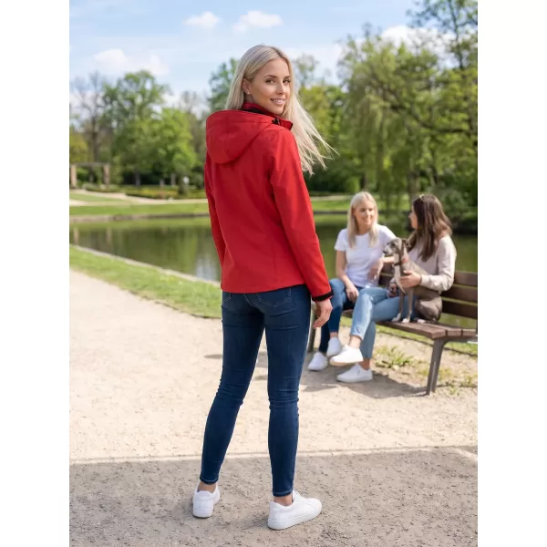  Dámska softshellová bunda ALTISPORT ALW056521 ČERVENÁ 