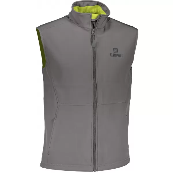 Pánska softshellová vesta ALTISPORT ALM006517 oceľovosivá 