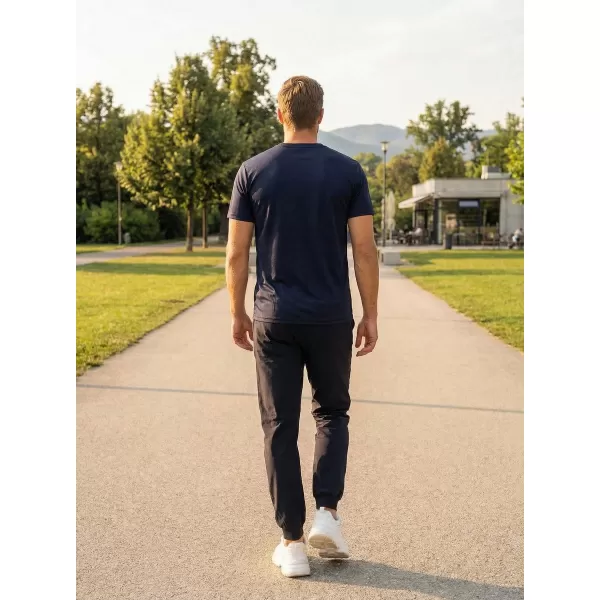  Pánske funkčné tričko ALTISPORT CARRYOVER ALM027124 NÁMORNÍCKA MODRÁ 
