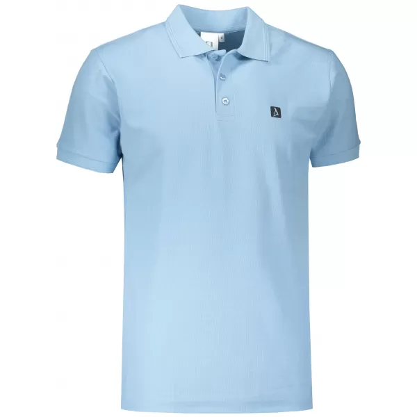  Pánske tričko s golierom ALTISPORT CARRYOVER ALM065203 NEBESKY MODRÁ 