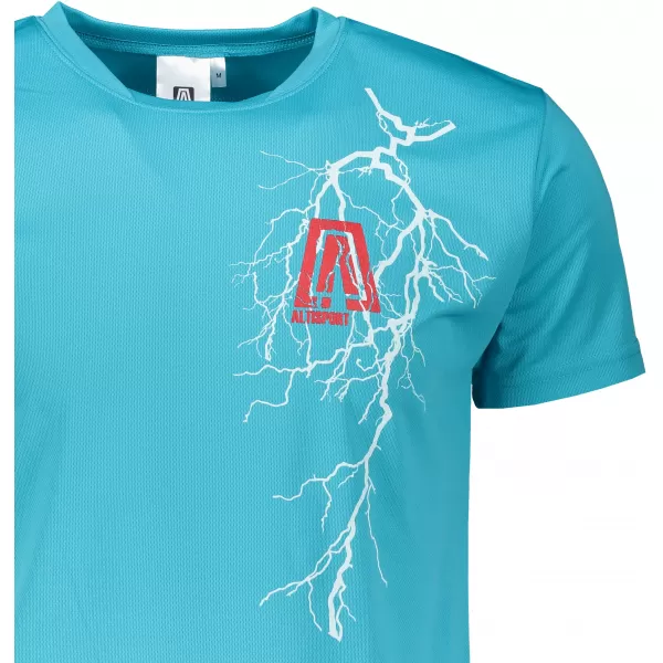  Pánske funkčné tričko ALTISPORT CARRYOVER ALM027124 TYRKYSOVÁ 