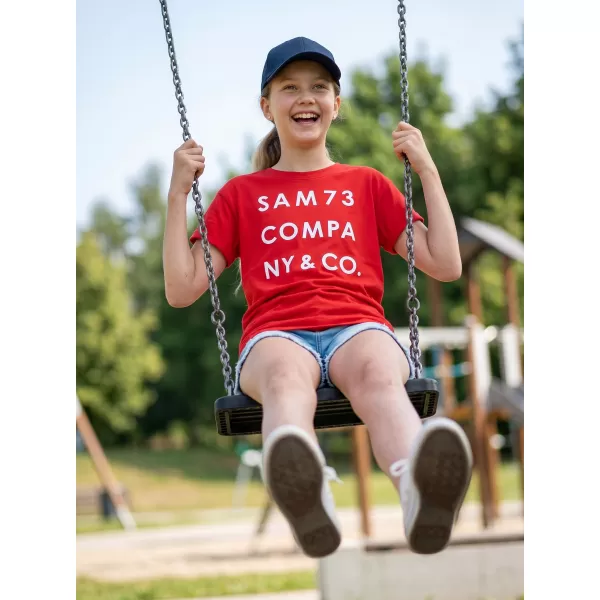  Dievčenské tričko s krátkym rukávom SAM 73 MELANIE GT 551 červená 
