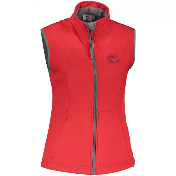  Dámska softshellová vesta ALTISPORT ALW056516 ČERVENÁ 