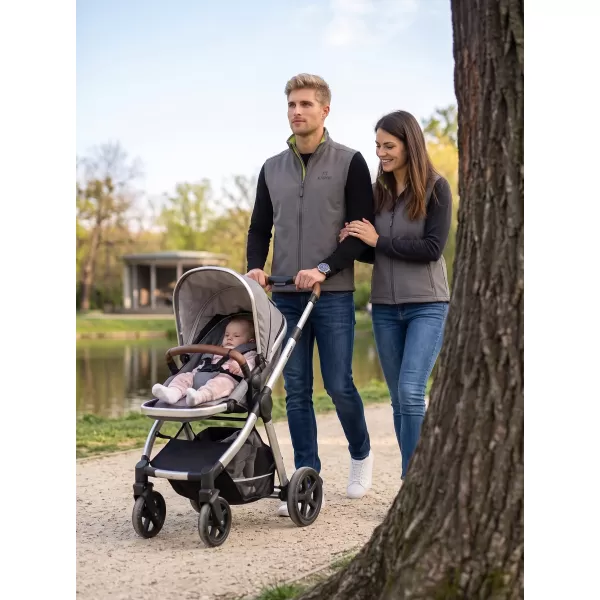  Pánska softshellová vesta ALTISPORT ALM006517 oceľovosivá 