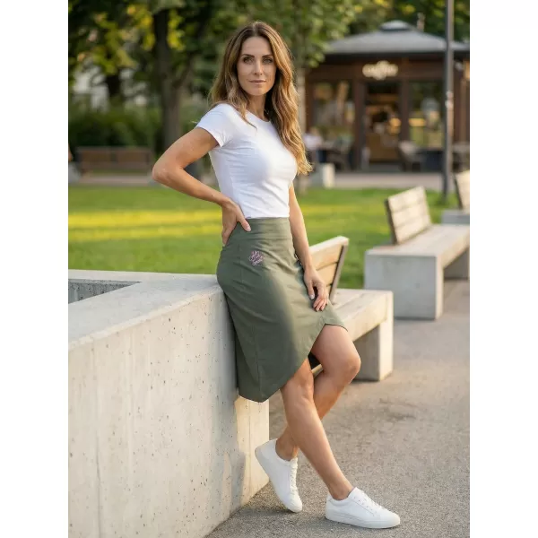  Dámska sukňa ALTISPORT LARCA LSKT347 ZELENÁ 