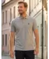Pánske tričko s golierom ALTISPORT CARRYOVER ALM065203 TMAVOSIVÝ MELÍR